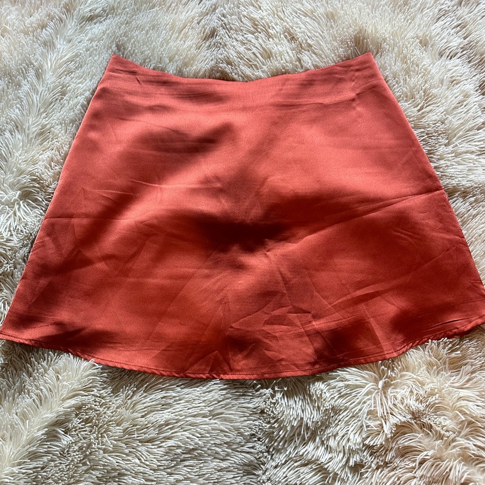 Primp Vibrant Orange Mini Skirt